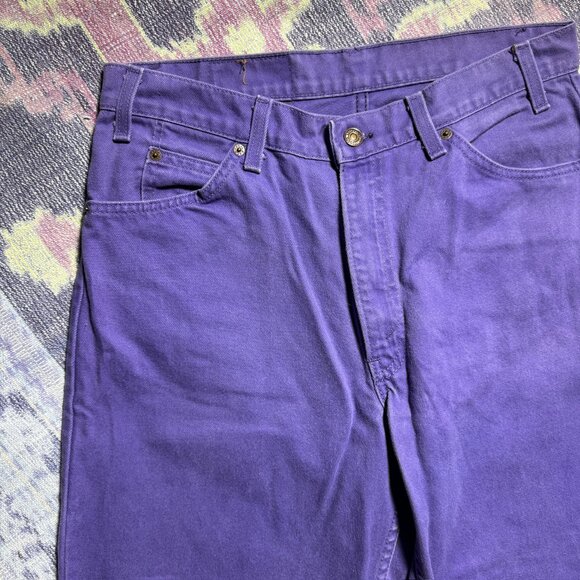 Levi's Vintage ORANGE TAB 560 Purple Denim Jeans Men's Size 33 x 30 - Picture 5 of 14